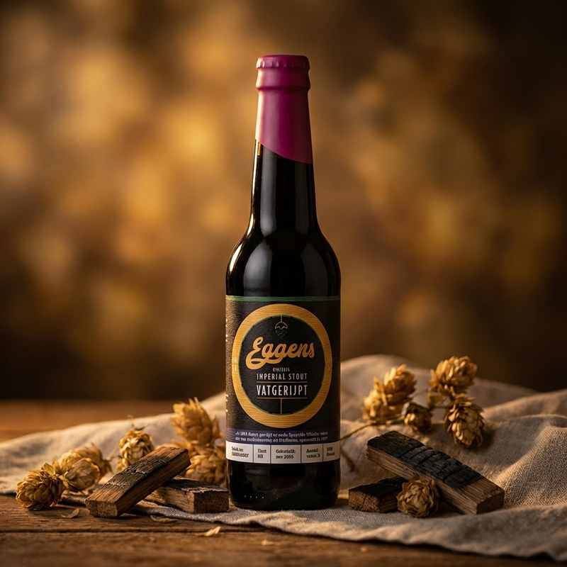 Eggens Imperial Stout op Speyside Whisky-vaten (014/2025) - Eggens Stout - Imperial / Double 330ml - 2
