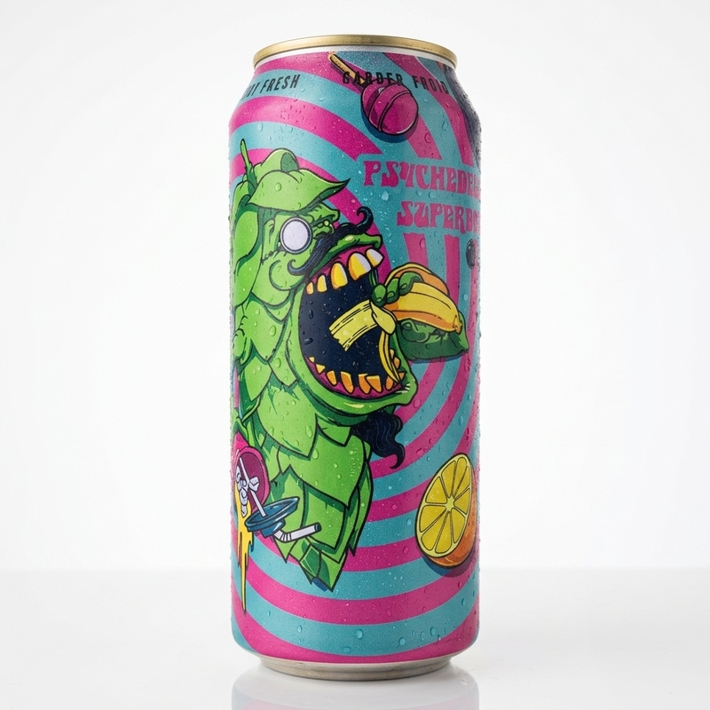 Pyschedelic Superdelic - BreWskey IPA - Imperial / Double New England / Hazy 473ml - 2