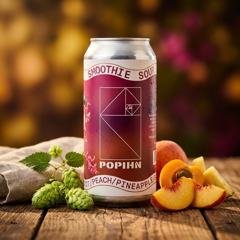 Smoothie Sour – Apricot / Peach / Pineapple / Banana - Popihn Sour - Smoothie / Pastry 440ml - 1