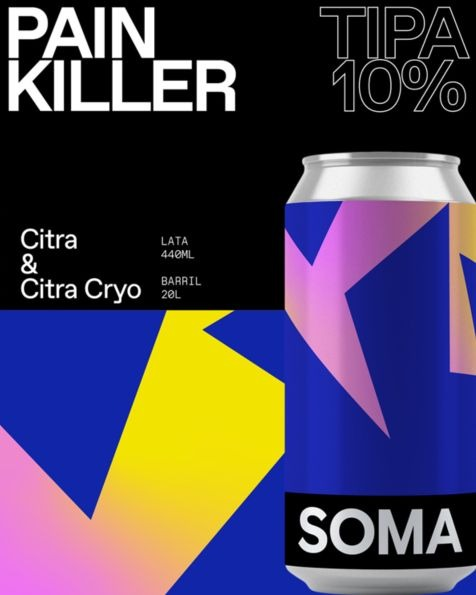 Painkiller - SOMA Beer IPA - Triple New England / Hazy 440ml - 1