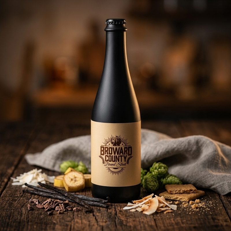 Broward County Brand Coconut Banana Cream Pie Stout (2025) - 3 Sons Brewing Co. Stout - Imperial / Double Pastry 500ml - 1