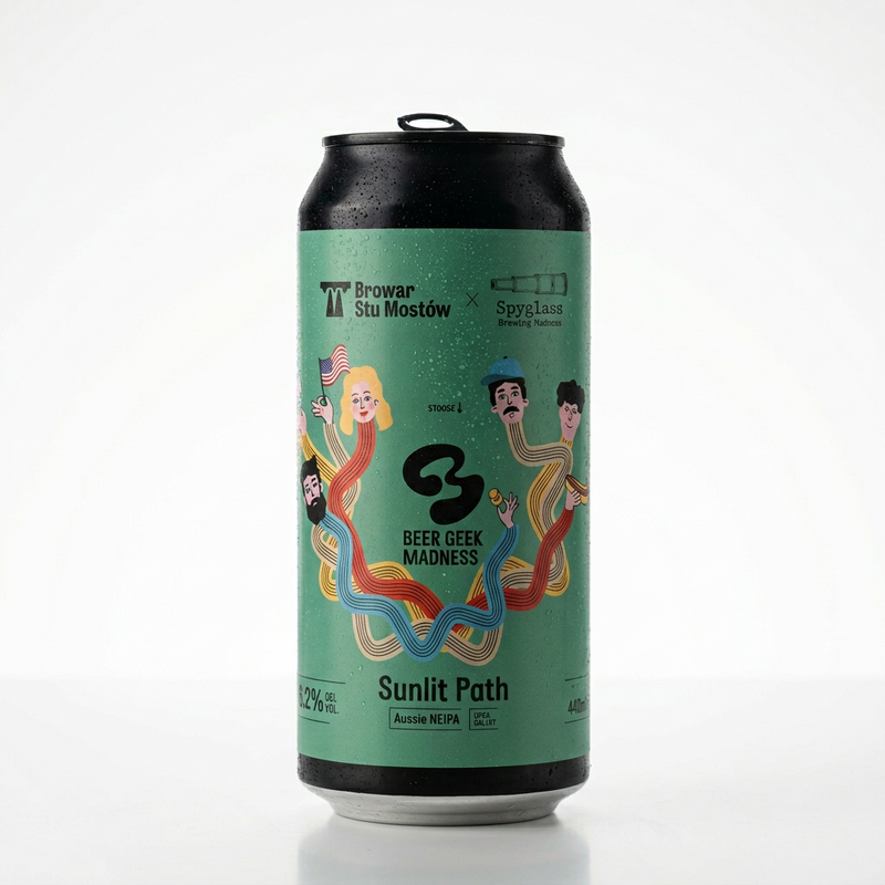 Sunlit Path (Spyglass collab) - Browar Stu Mostów IPA - New England / Hazy 440ml - 1