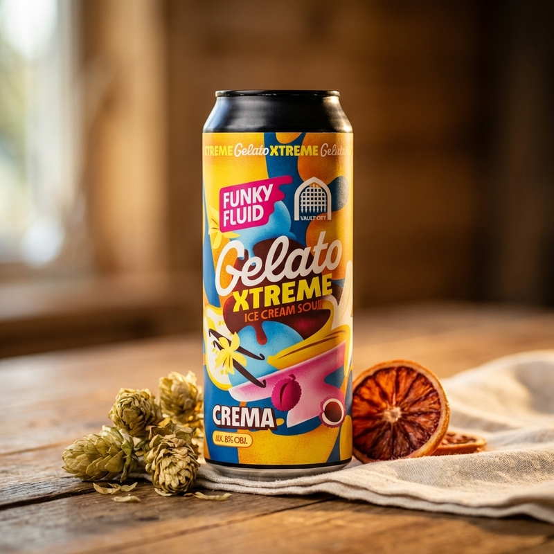 Gelato XTREME: Crema (collab Vault City) - Funky Fluid Sour - Smoothie / Pastry 500ml - 2