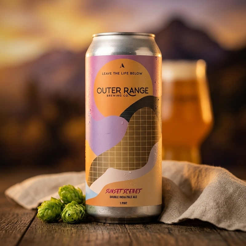 Sunset Scenes - Outer Range Brewing Rockies/Alps IPA - Imperial / Double 440ml - 1