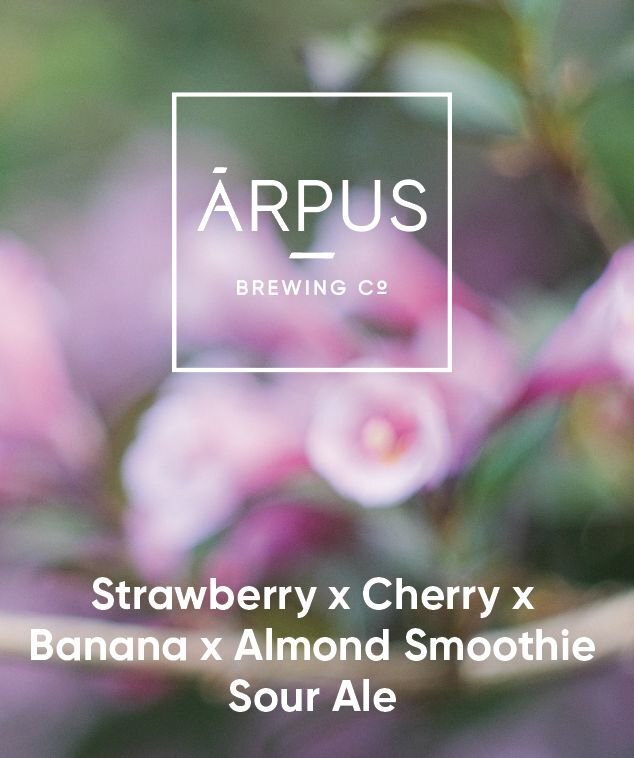 Strawberry x Cherry x Banana x Almond Smoothie Sour Ale - Ārpus Brewing Co. Sour - Smoothie / Pastry 440ml - 1