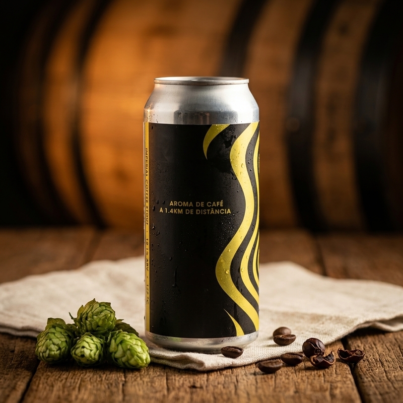 Aroma de Café a 1,4km de Distância - Captain Brew Stout - Imperial / Double Coffee 473ml - 1