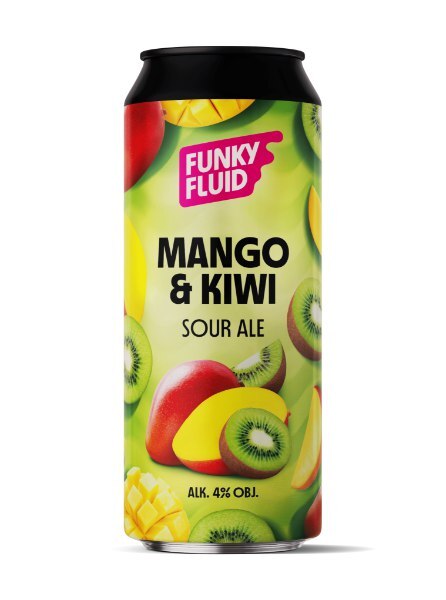 Mango & Kiwi - Funky Fluid Sour - Fruited 500ml - 1