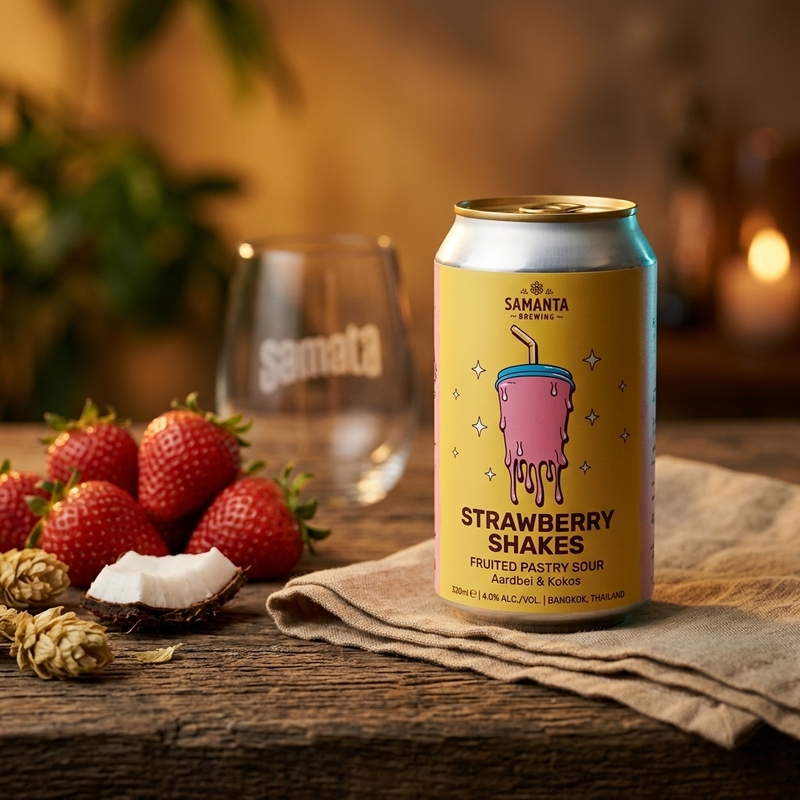 Strawberry Shakes - Samanta Brewing Sour - Smoothie / Pastry 330ml - 1
