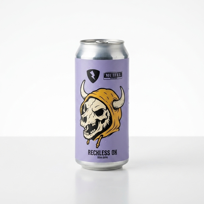 Reckless Ox - Muifelbrouwerij IPA - Imperial / Double New England / Hazy 440ml - 2