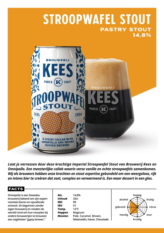 Stroopwafel Stout - Brouwerij Kees Stout - Imperial / Double Pastry 330ml - 1