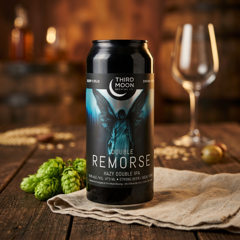 Double Remorse - Third Moon Brewing Company IPA - Imperial / Double New England / Hazy 473ml - 1