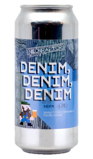 Denim Denim Denim - Neon Raptor Brewing Co. IPA - New England / Hazy 440ml - 1
