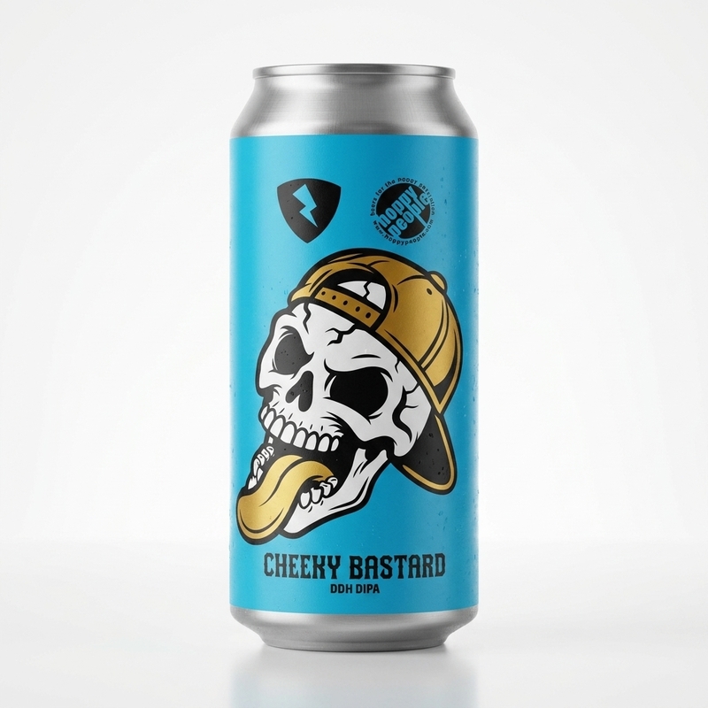 Cheeky Bastard (collab Hoppy People) - Rock City Brewing IPA - Imperial / Double New England / Hazy 440ml - 2