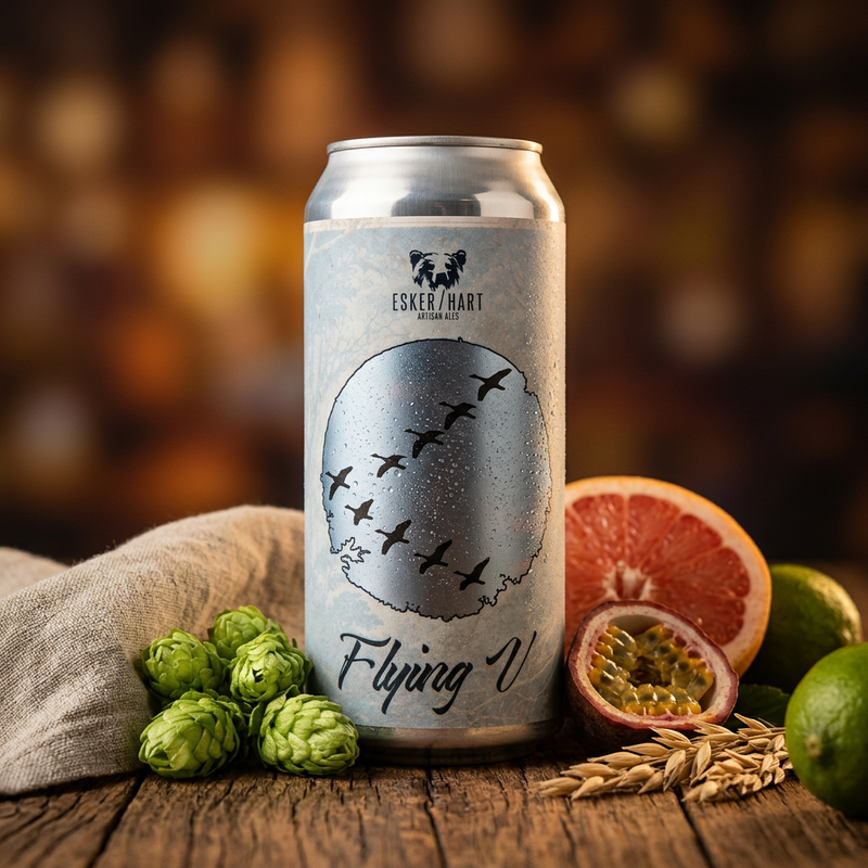 Flying V - Esker Hart Artisan Ales IPA - New England / Hazy 473ml - 1