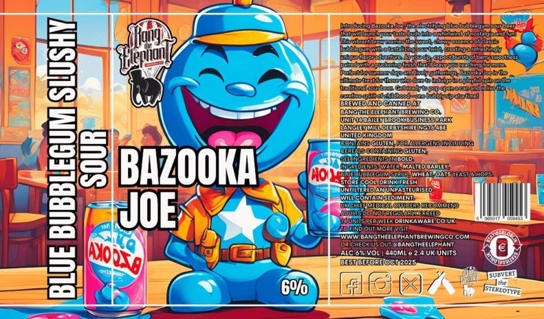 Joe Bazooka - Bang The Elephant Brewing Co Sour - Fruited 440ml - 1