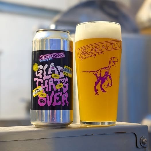 Glad That's Over - Neon Raptor Brewing Co. IPA - New England / Hazy 440ml - 1