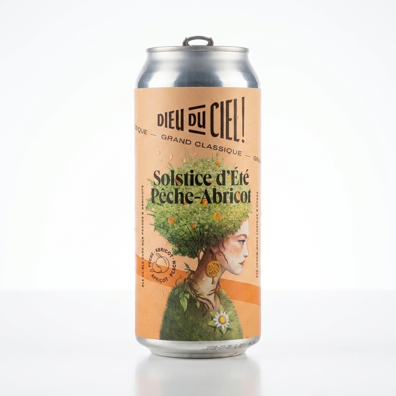 Solstice D'Été Pêche-Abricot - Brasserie Dieu du Ciel! Sour - Fruited 473ml - 2