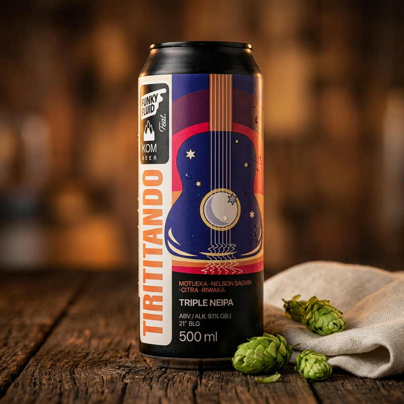 FEAT. KOM: Tirititando - Funky Fluid IPA - Triple New England / Hazy 500ml - 2