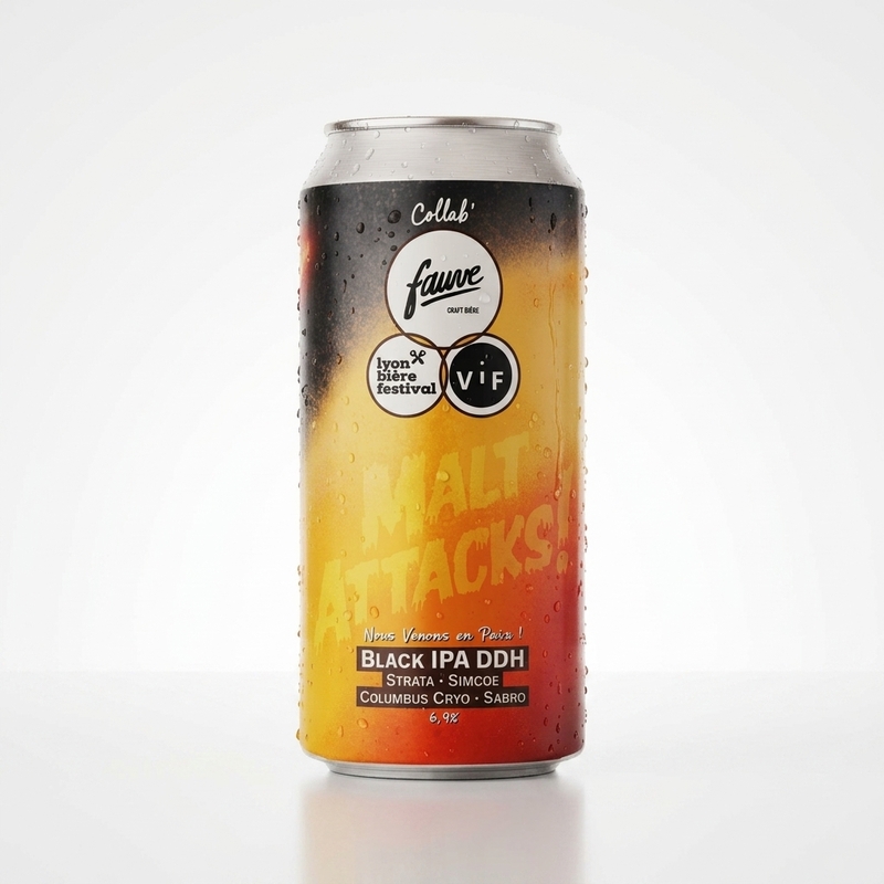 Nous Venons en Paix ! - Fauve Craft Bière IPA - Black / Cascadian Dark Ale 440ml - 1