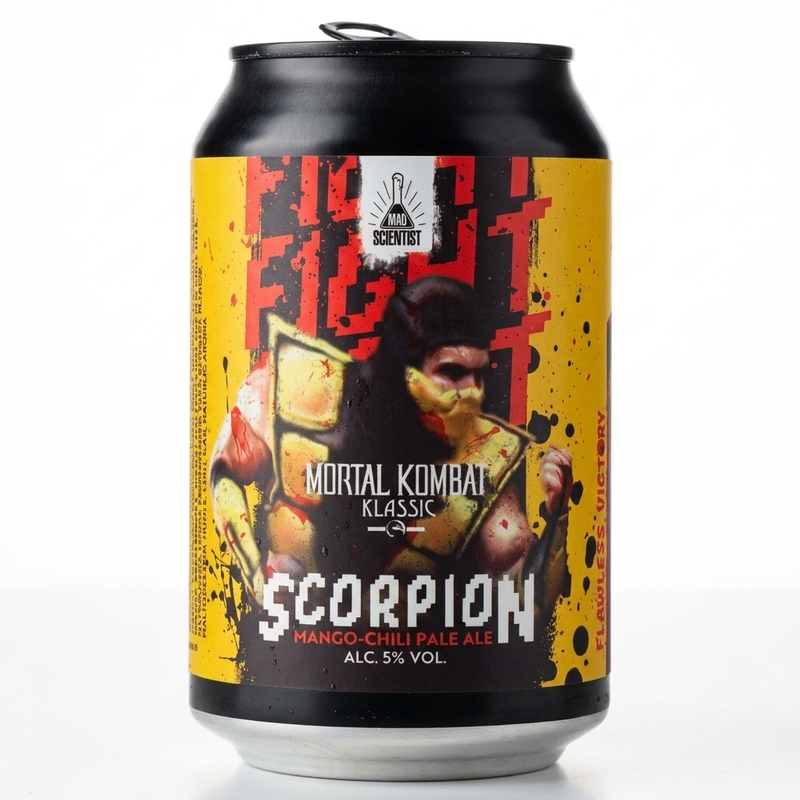 Mortal Kombat: Scorpion - Mad Scientist Pale Ale - New England / Hazy 330ml - 1
