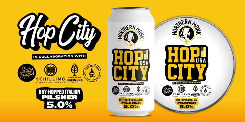 NM x Schilling: Hop City US - Northern Monk Pilsner - Italian 440ml - 1
