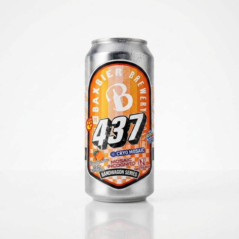Bandwagon 437 - Baxbier IPA - Imperial / Double New England / Hazy 440ml - 1