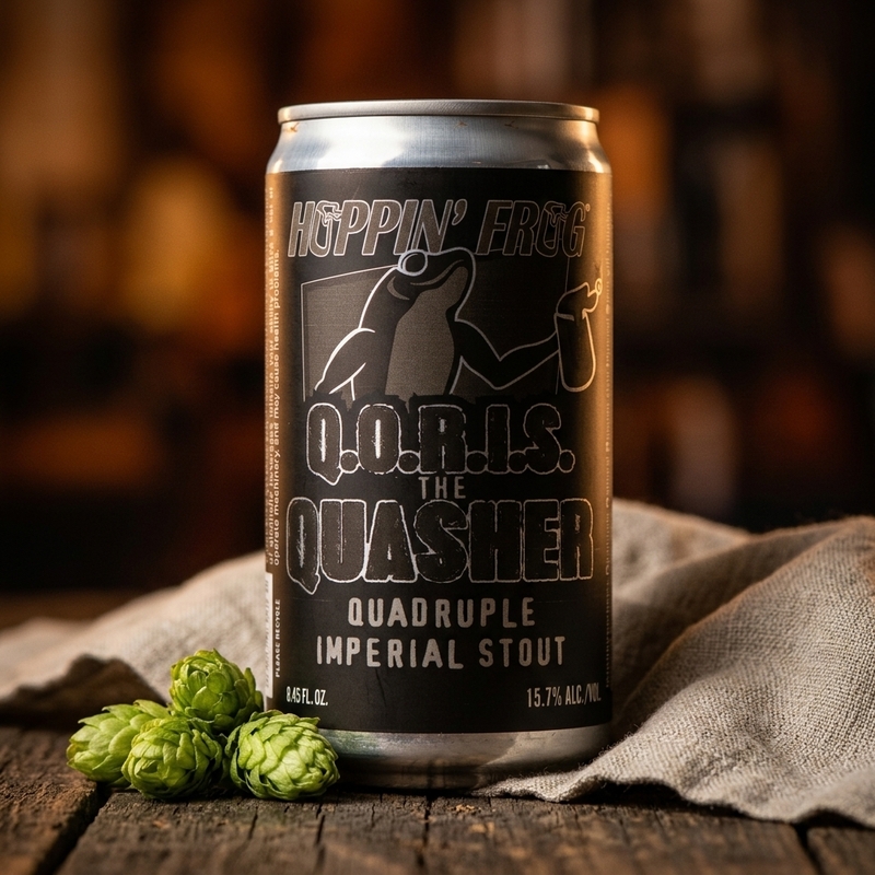 Q.O.R.I.S The Quasher - Hoppin' Frog Brewery Stout - Russian Imperial 250ml - 1