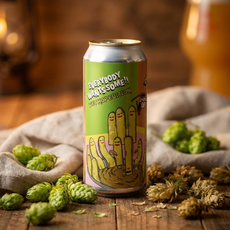 Wet-Hopped Everybody Wants Some!! - Hoof Hearted Brewing IPA - Imperial / Double New England / Hazy 473ml - 1
