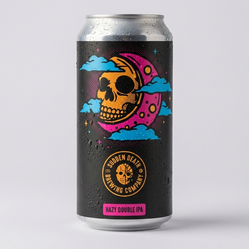Luna Mortua - Sudden Death Brewing Co. IPA - Imperial / Double New England / Hazy 440ml - 1