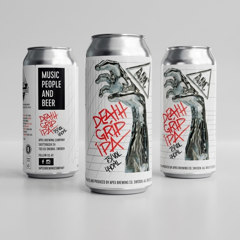 Death Grip (WC) IPA - Apex Brewing Company IPA - American 440ml - 1