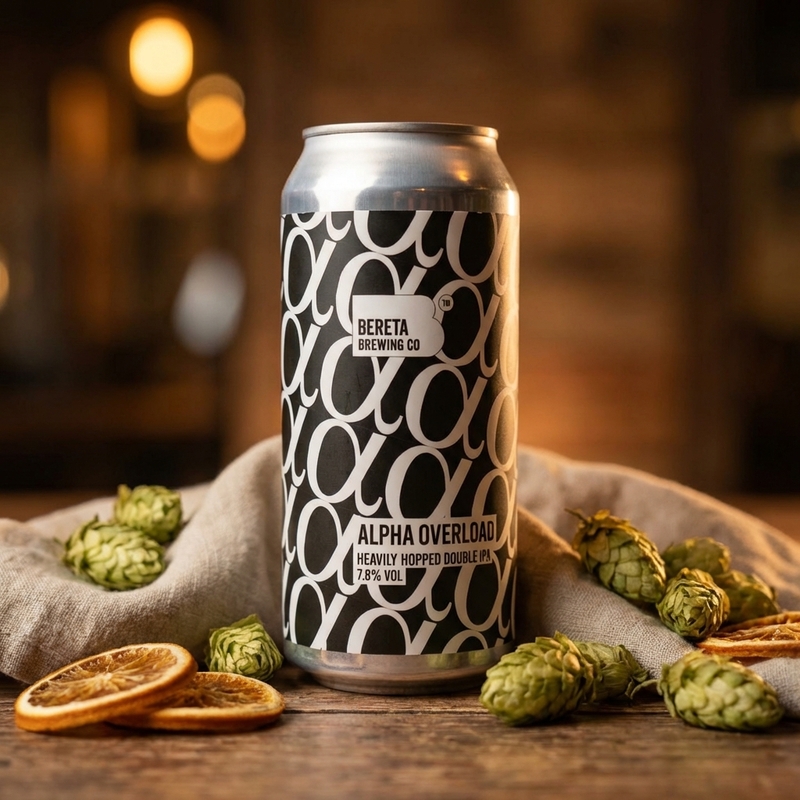 Alpha Overload - Bereta Brewing Co. IPA - Imperial / Double New England / Hazy 440ml - 2