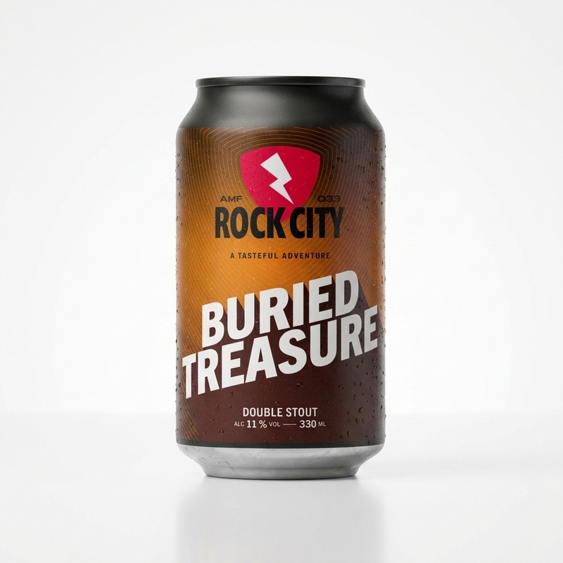 Buried Treasure - Rock City Brewing Stout - Imperial / Double 330ml - 2
