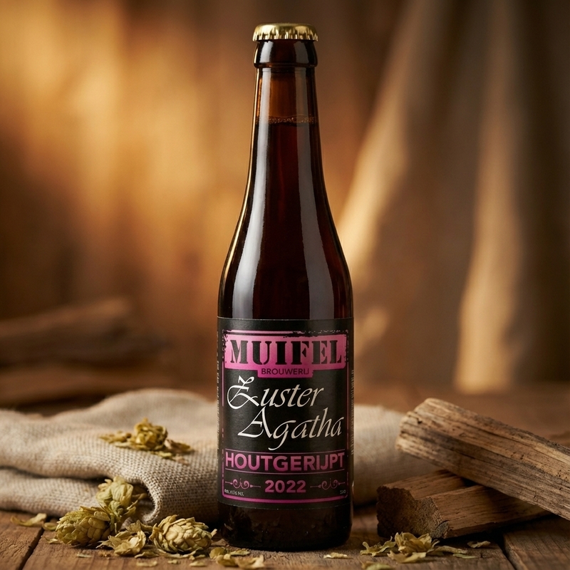 Zuster Agatha Houtgerijpt 2022 - Muifelbrouwerij Belgian Quadrupel 330ml - 2