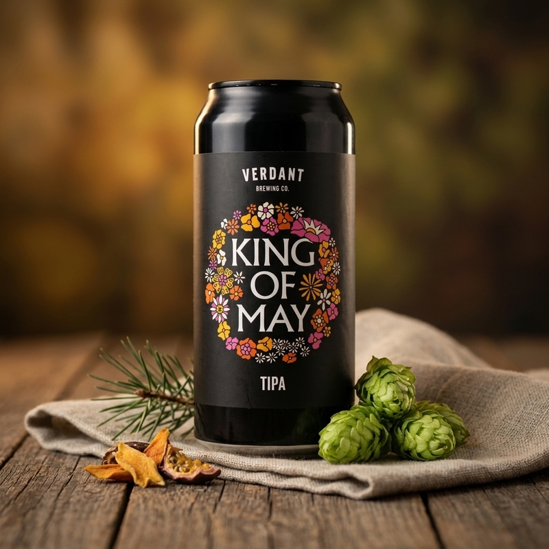 King of May - Verdant Brewing Co IPA - Triple New England / Hazy 440ml - 1