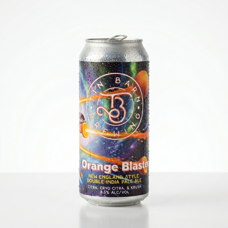 Orange Blaster - Tin Barn Brewing IPA - Imperial / Double New England / Hazy 473ml - 2