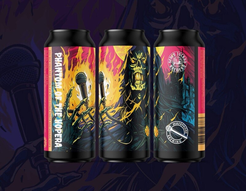 Phantom of the Hopera - Seven Island Brewery IPA - Imperial / Double New England / Hazy 440ml - 1
