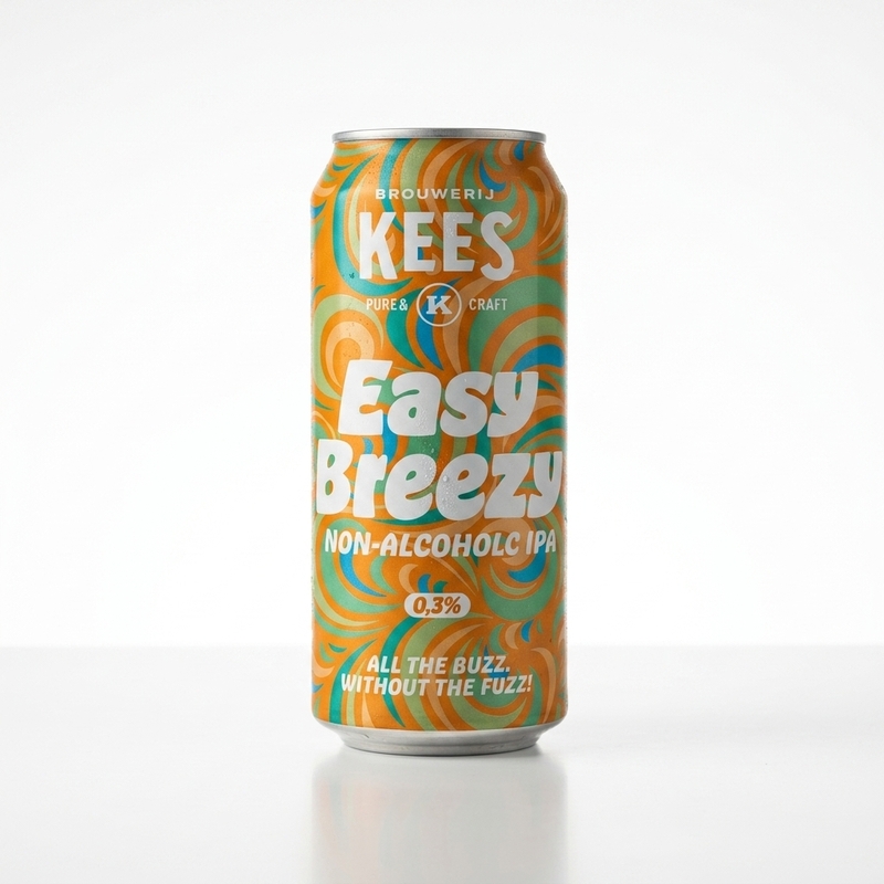 Easy Breezy - Brouwerij Kees Non-Alcoholic Beer - IPA 440ml - 2
