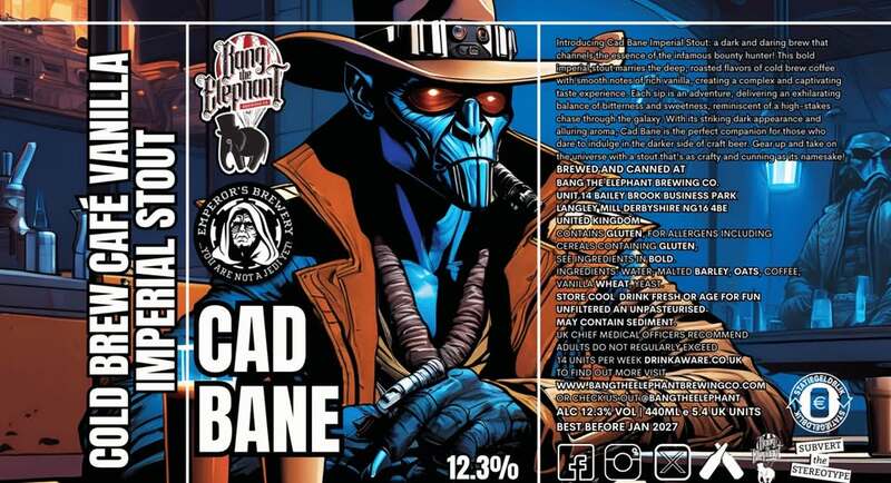 Cad Bane - Bang The Elephant Brewing Co Stout - Imperial / Double Coffee 440ml - 1