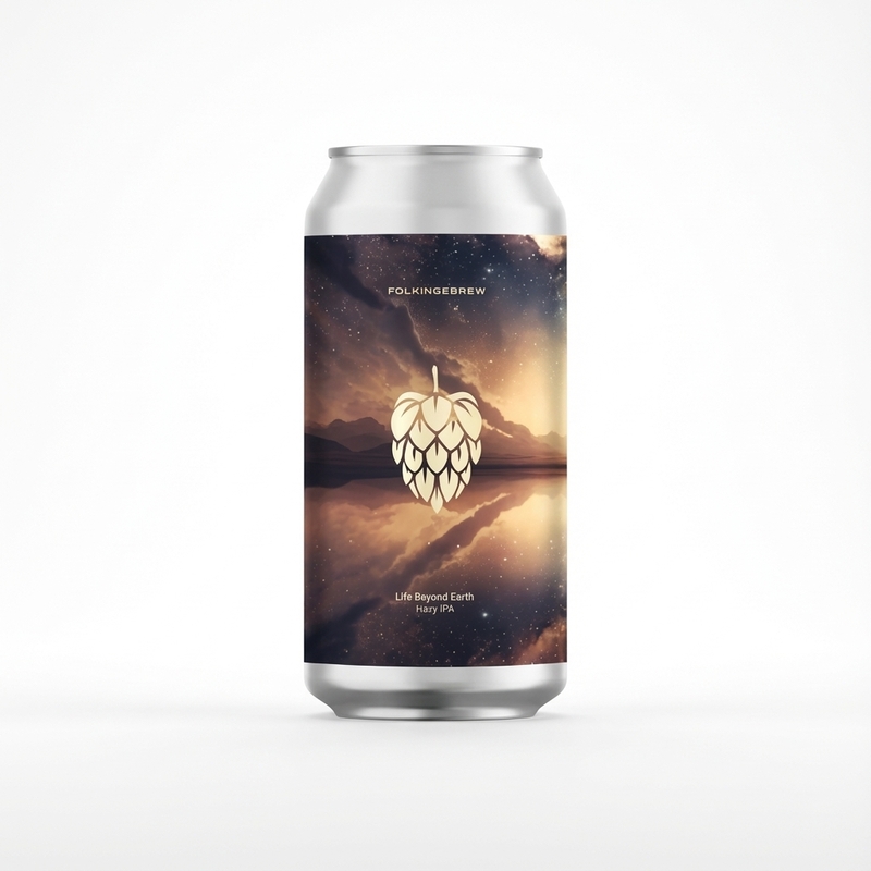 Life Beyond Earth - Folkingebrew IPA - Triple New England / Hazy 440ml