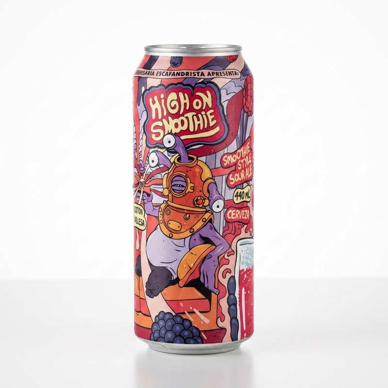 High On Smoothie - Cervejaria Escafandrista Sour - Smoothie / Pastry 440ml - 1