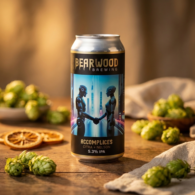 Accomplices 2 - Bearwood Brewing IPA - New England / Hazy 440ml - 2