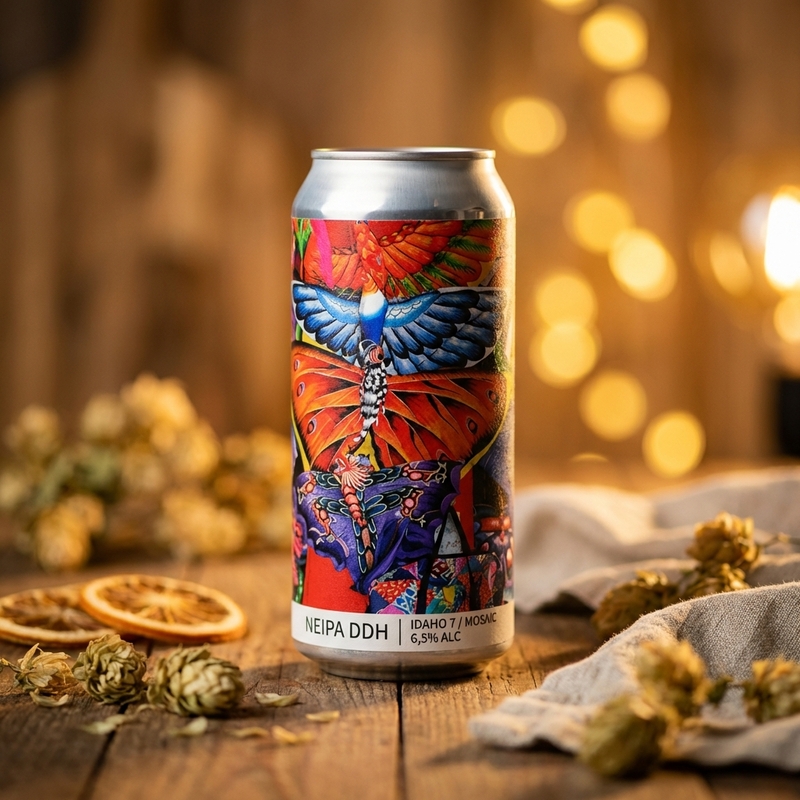 NEIPA DDH – IDAHO 7 / MOSAIC - Popihn IPA - New England / Hazy 440ml - 1