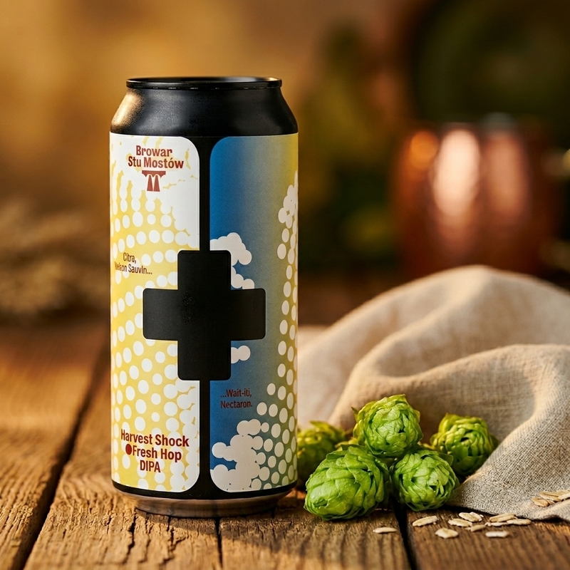 Harvest Shock - Browar Stu Mostów IPA - Imperial / Double New England / Hazy 440ml - 1