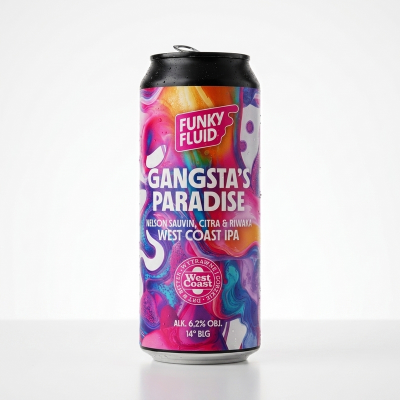 Gangsta's Paradise - Funky Fluid IPA - American 500ml - 2