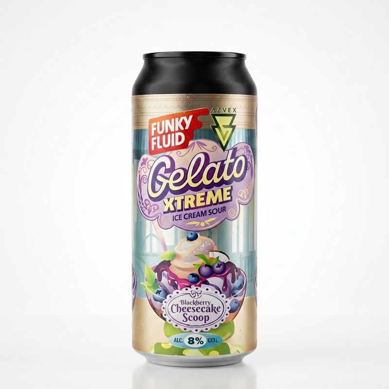 Gelato XTREME: Blueberry Cheesecake SCOOP (x Azvex) - Funky Fluid Sour - Smoothie / Pastry 500ml - 2