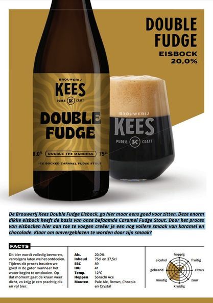 Double Fudge - Brouwerij Kees Bock - Eisbock 750ml - 1