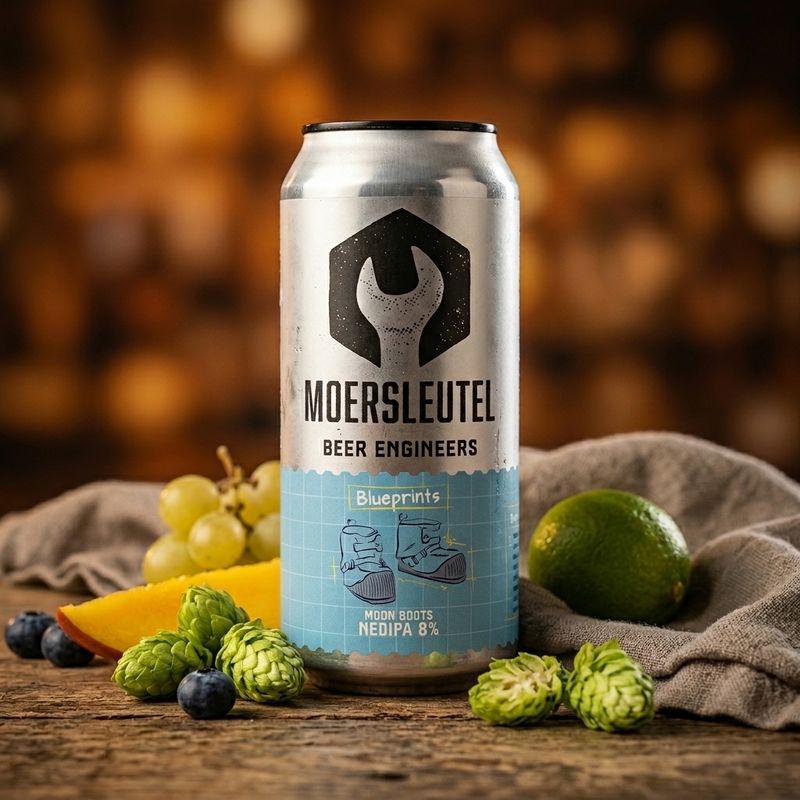 Moon Boots - Moersleutel Craft Brewery IPA - Imperial / Double New England / Hazy 440ml - 2