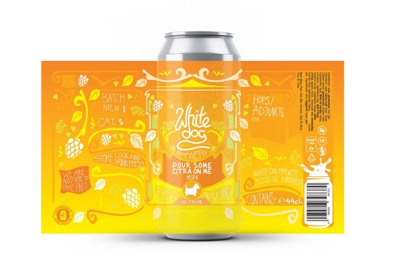 Pour some citra on me - White Dog Brewery IPA - New England / Hazy 440ml - 1