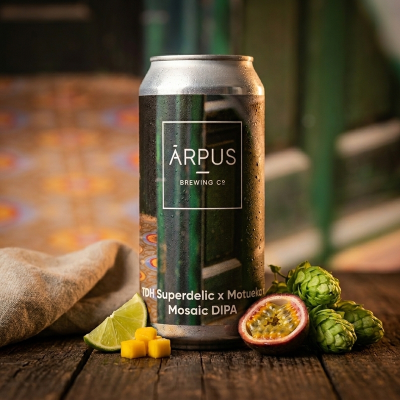 TDH Superdelic x Motueka x Mosaic DIPA - Ārpus Brewing Co. IPA - Imperial / Double New England / Hazy 440ml - 1