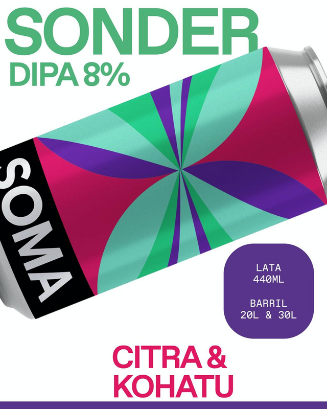 Sonder - SOMA Beer IPA - Imperial / Double New England / Hazy 440ml - 1